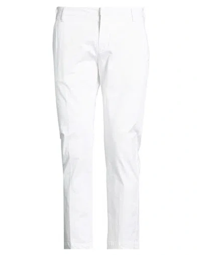 Entre Amis Man Pants White Size 35 Cotton, Elastane
