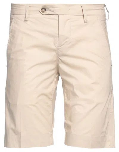 Entre Amis Mens Beige Bermuda Shorts In Naturale
