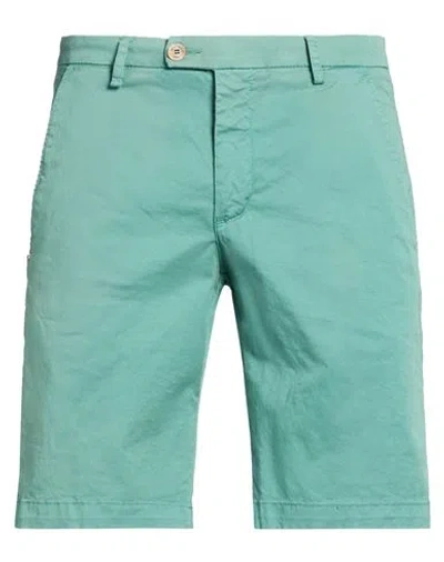 Entre Amis Man Shorts & Bermuda Shorts Emerald Green Size 31 Cotton, Elastane