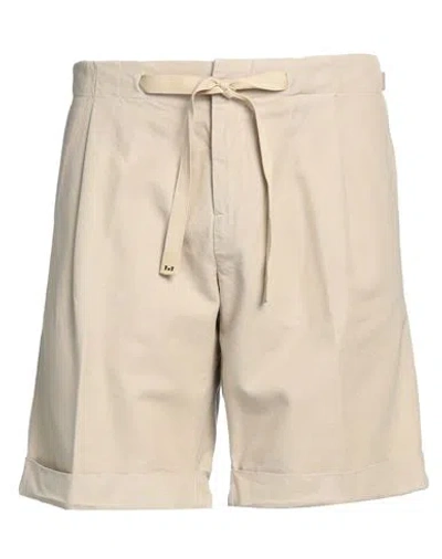 Entre Amis Man Shorts & Bermuda Shorts Ivory Size 34 Cotton In White