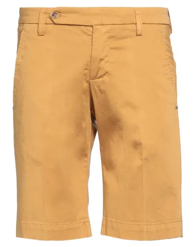 Entre Amis Man Shorts & Bermuda Shorts Marigold Size 29 Cotton, Elastane In Yellow