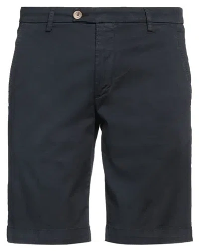 Entre Amis Man Shorts & Bermuda Shorts Navy Size 35 Cotton, Elastane