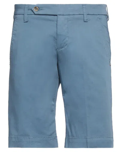 Entre Amis Man Shorts & Bermuda Shorts Pastel Blue Size 30 Cotton, Elastane