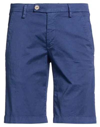 Entre Amis Man Shorts & Bermuda Shorts Slate Blue Size 30 Cotton, Elastane