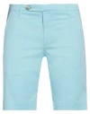 Entre Amis Man Shorts & Bermuda Shorts Turquoise Size 32 Cotton, Elastane In Blue
