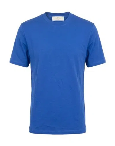 Entre Amis Man T-shirt Bright Blue Size S Cotton In Animal Print