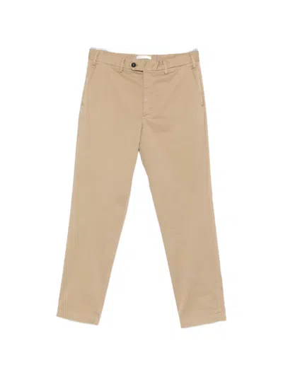 Entre Amis Nilo Belt-loop Trousers In Brown