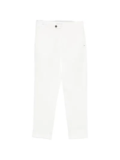 Entre Amis Nilo Belt-loops Trousers In White