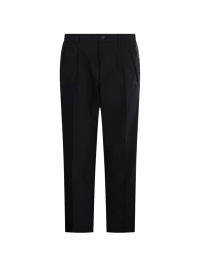 Entre Amis Pleated Trousers In Black