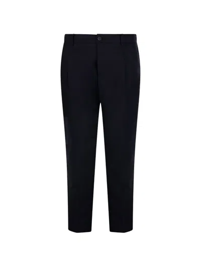 Entre Amis Pleated Trousers In Blue