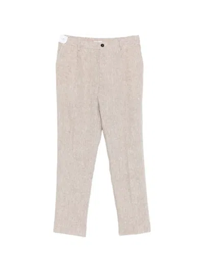 Entre Amis Pleated-detail Trousers In Gray