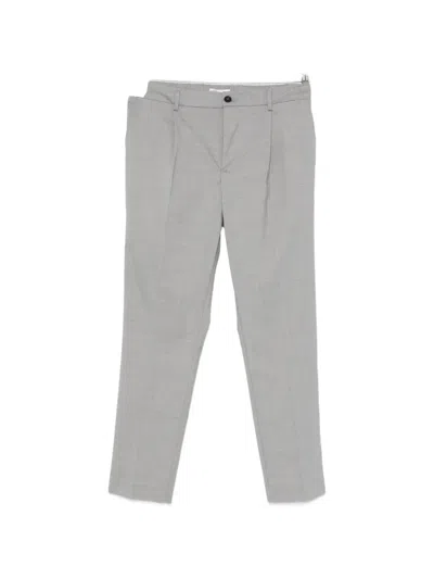 Entre Amis Reno Belt-loops Trousers In Gray