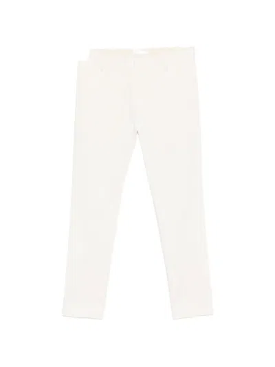 Entre Amis Senna Belt-loop Trousers In White
