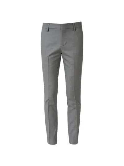 Entre Amis Slim-fit Tailored Trousers In Gray