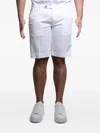 Entre Amis Stretch-cotton Shorts In White