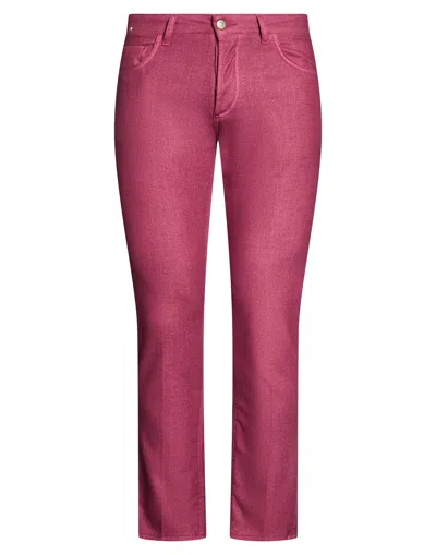 Entre Amis Trouser In Magenta