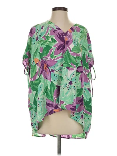 Entro 3/4 Sleeve Blouse In Green
