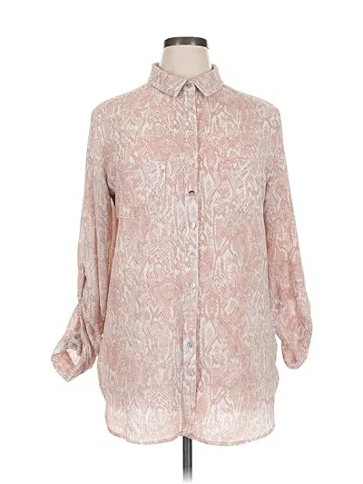 Pre-owned Entro 3/4 Sleeve Blouse In Pink
