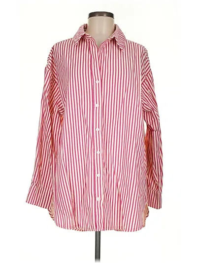 Pre-owned Entro 3/4 Sleeve Blouse In Red
