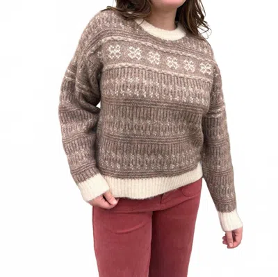 Entro Alaia Ribbed Hem Sweater In Mocha
