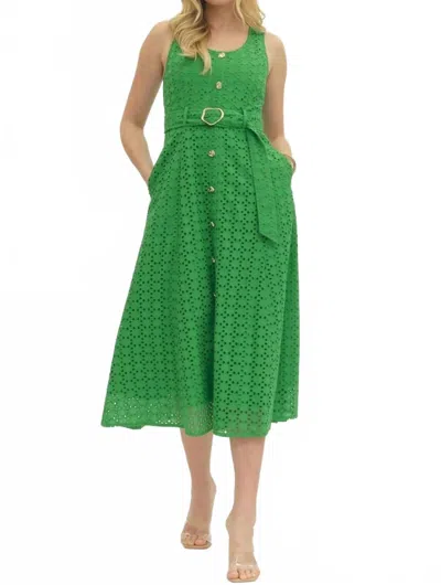 Entro Aperitivo Midi Dress In Green