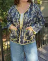 Entro Avanti Quilted Jacket In Navy In Multi