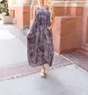 ENTRO BAMBOO FOREST TIE DYE MAXI DRESS IN MULTI