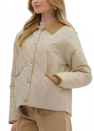 Entro Bar Harbor Jacket In Sand In Neutral