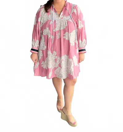 Entro Best Seller Floral Mini Dress In Pink
