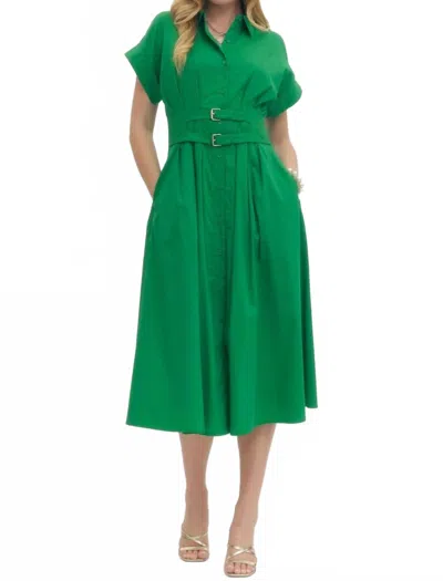 Entro Best Version Dress In Green In Multi