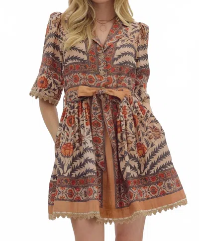 ENTRO BEXLEY FALL DRESS IN MULTI