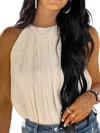 Entro Big Dreams Sleeveless Bodysuit In Natural In Neutral