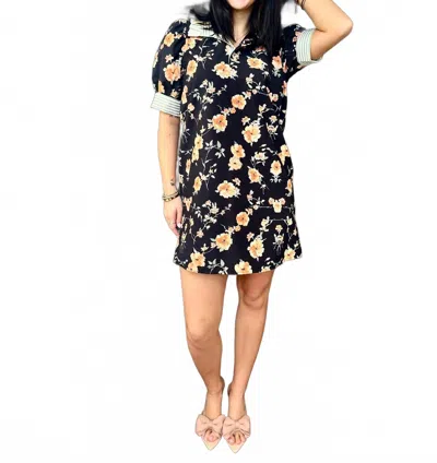 Entro Birdie Mini Dress In Black