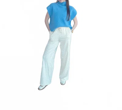 Entro Blair Mock Neck Sweater In Blue In Neutral