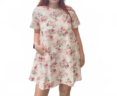 Entro Blooming Meadow Lace Shift Dress In Multicolor