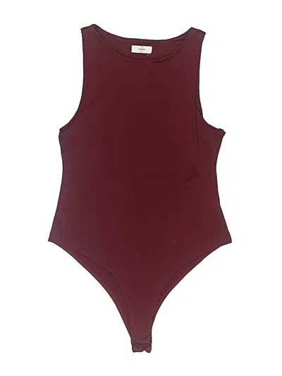 Pre-owned Entro Bodysuit In Burgundy