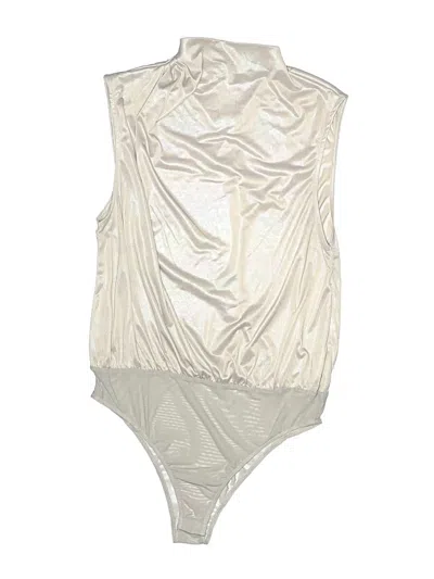 Pre-owned Entro Bodysuit In Silver