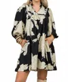 Entro Boho Floral Mini Dress In Multi In Multi
