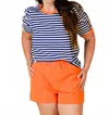 Entro Breezy Stripe Tee In Blue In Multi