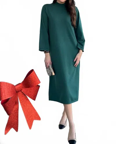 Entro Brisk Days Dress In Pine In Transparent