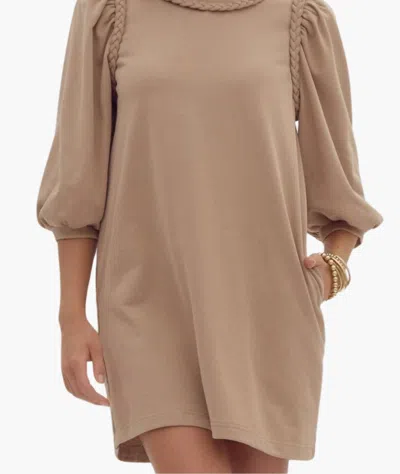 Entro Brittany Dress In Light Mocha In Multi