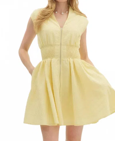 Entro Cali Mini Dress In Yellow