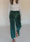 Entro Callie Corduroy Wide Leg Pants In Olive