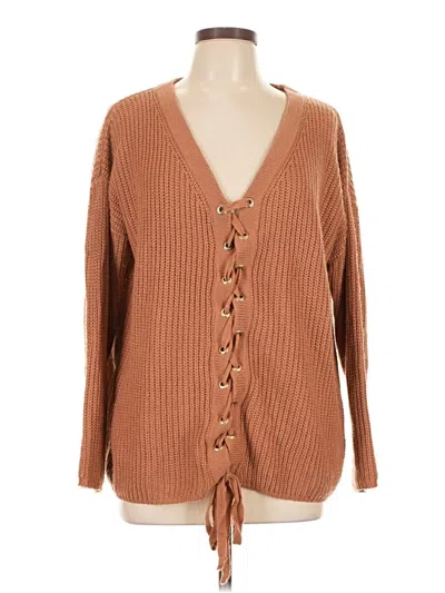 Pre-owned Entro Cardigan Sweater In Brown