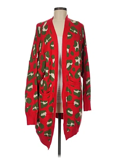 Pre-owned Entro Cardigan Sweater In Red