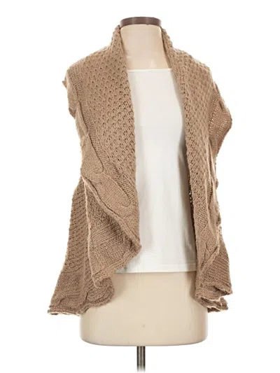 Pre-owned Entro Cardigan Sweater In Tan