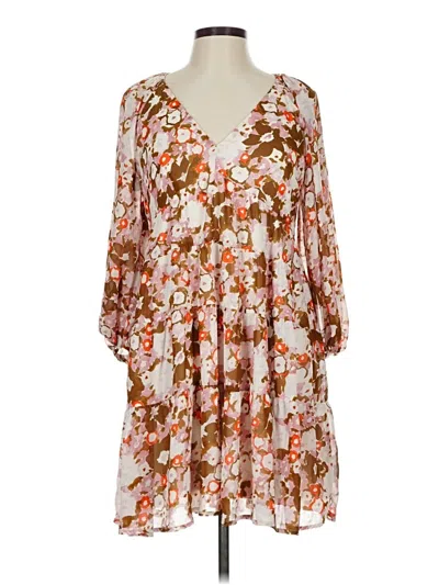 Pre-owned Entro Casual Dress In Brown