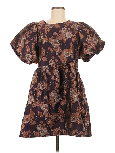 Pre-owned Entro Casual Dress In Brown
