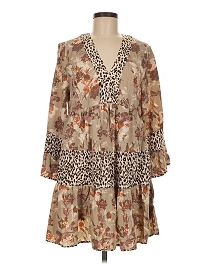 Entro Casual Dress In Brown