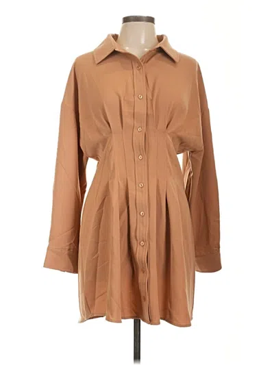 Pre-owned Entro Casual Dress In Brown